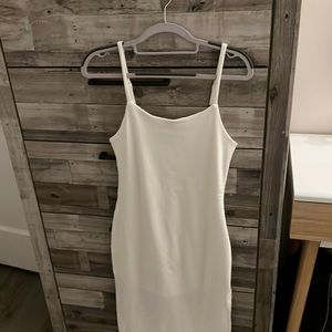Vici S white dress with slit